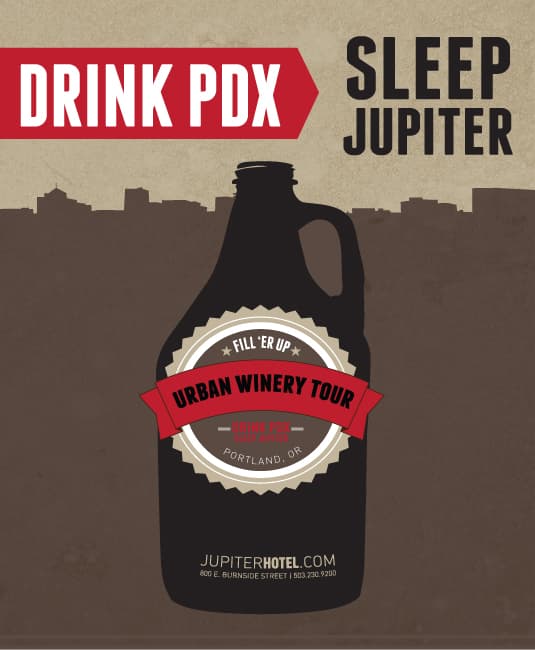 Wine, Dine ​and Unwind in Southe​ast Portland’s Cultu​ral District with Ju​piter Hotel’s Urban ​Winery Experience​