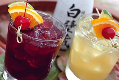 Toast To Spring With Benihana Red Plum Sake Sangria & White Peach Sake Sangria
