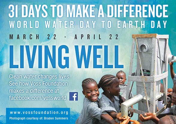 VOSS Water Makes a Difference in Sub-Saharan Africa in #31Days