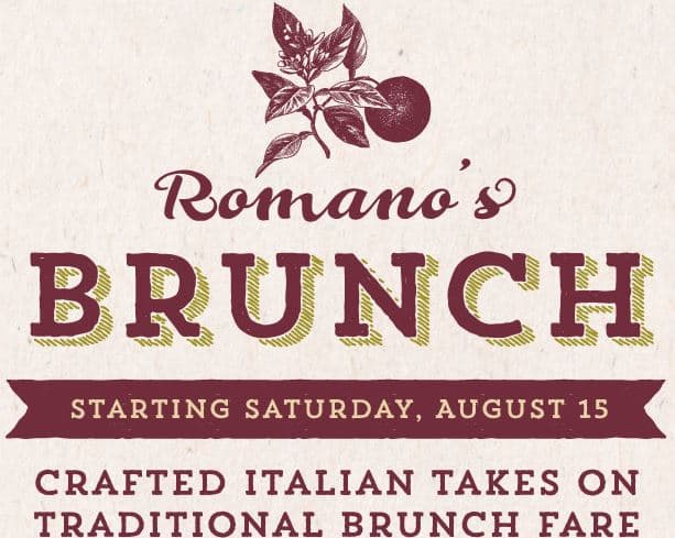 Romano’s Macaroni Grill Rolls Out Weekend Brunch