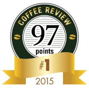 Coffee Review Medallion for Top Coffee of 2015 (PRNewsFoto/Coffee Review)