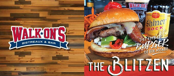 Walk-On’s Sleighs The Holidays With New Burger
