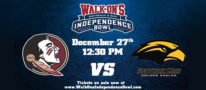 Walk-On’s To Donate $12,500 To Each School Participating In The 2017 Walk-On’s Independence Bowl