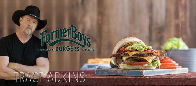 Trace Adkins Amps Up New Farmer Boys® Campaign