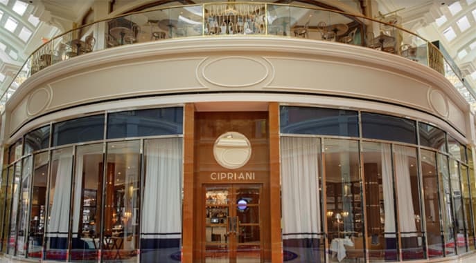 Cipriani Las Vegas Now Open Inside Wynn Plaza Shops