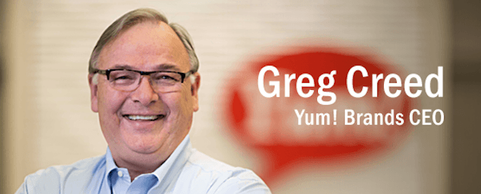 Greg Creed, CEO of YUM! Brands, Named Industry Titan By Women’s FoodService Forum