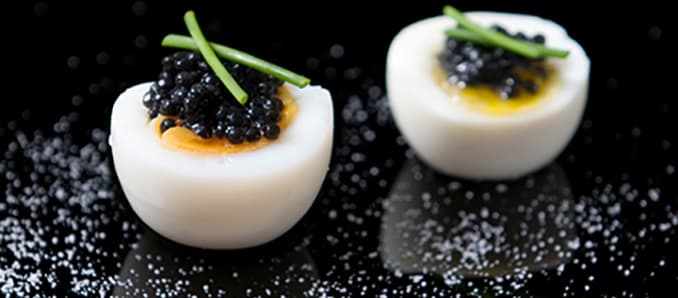 Caviar Discoing and Making Dishes