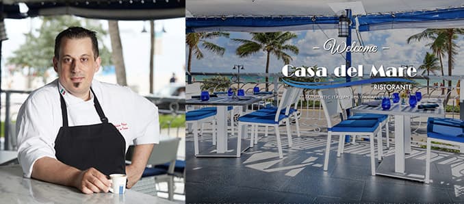 Fabrizio Polizzi New Chef & Partner at Casa Del Mare Ristorante Fort Lauderdale