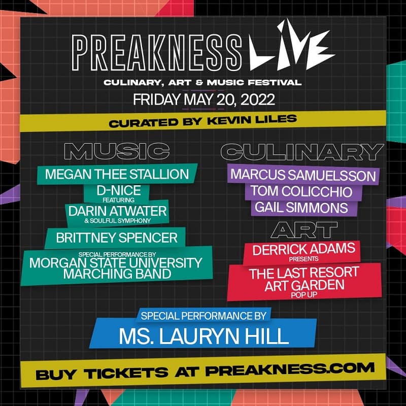 PREAKNESS 147 ANNOUNCES ADDITION OF PREAKNESS LIVE CULINARY, ART & MUSIC FESTIVAL CELEBRATING THE BEST OF BALTIMORE  ON BLACK-EYED SUSAN DAY AS PART OF PREAKNESS WEEKEND  MAY 20 & MAY 21
