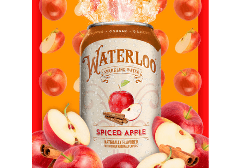WATERLOO SPARKLING WATER LAYERS ON FULL FALL FLAVOR BY INTRODUCING ALL-NEW SPICED APPLE AND ANNOUNCING CRANBERRY COMEBACK