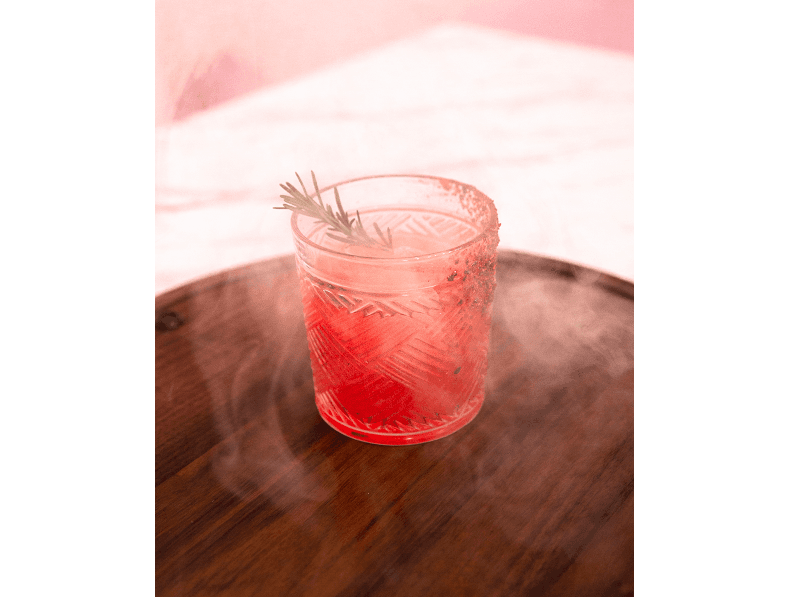 SMOKED BLOOD ORANGE MEZCAL MARGARITA