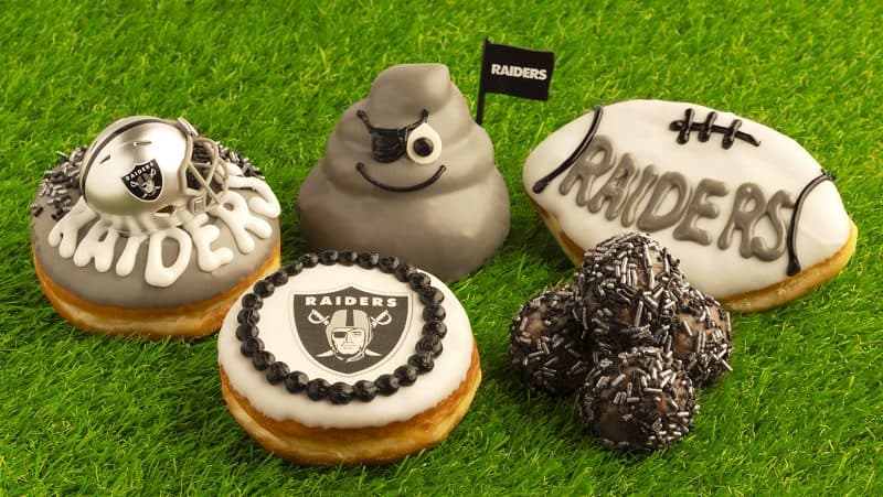 CELEBRATE THE START OF FOOTBALL SEASON WITH LAS VEGAS RAIDERS-THEMED TREATS AT PINKBOX DOUGHNUTS®