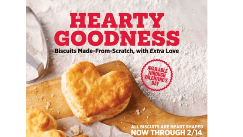 SHARE THE HARDEE’S LOVE LANGUAGE THIS VALENTINE’S DAY: HEART-SHAPED BISCUITS ARE BACK FEB. 1-14