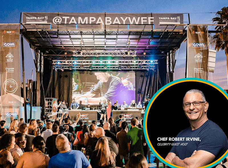 EXCITEMENT BUILDS AS THE SECOND ANNUAL TAMPA BAY WINE & FOOD FESTIVAL ANNOUNCES FRIDAY NIGHT’S MATCH-UPS FOR COMPETITIVE CHEF SHOWDOWN