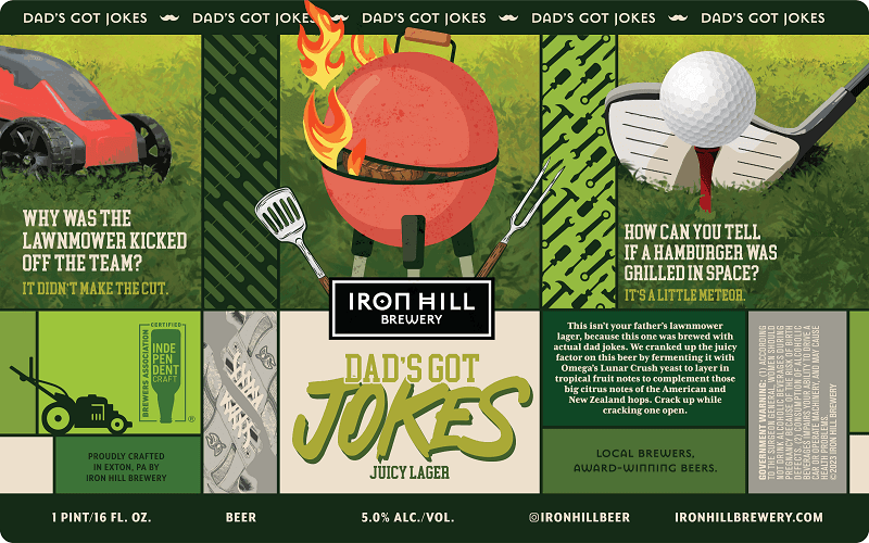 IRON HILL SERVES UP A LAUGH WITH THE RETURN OF “DAD’S GOT JOKES” JUICY LAGER FOR FATHER’S DAY