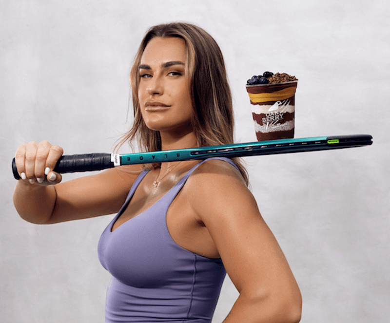 Iconic Grand Slam champion and OAKBERRY ambassador launches her nationwide signature açaí bowl for tennis fans in NYC ahead of the US Open
