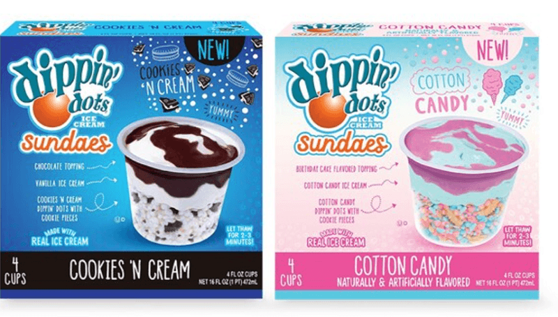 DIPPIN’ DOTS® BRINGS FUN TO THE FREEZER AISLE WITH NEW ICE CREAM SUNDAES