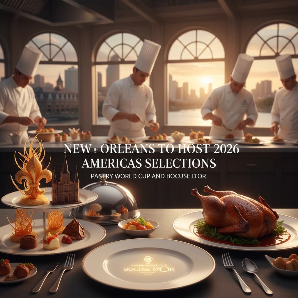 New Orleans to Host 2026 Americas Selections for Pastry World Cup and Bocuse d'Or
