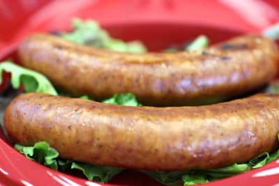 Smoked Cheddar Bratwursts Smoked Cheddar Bratwursts