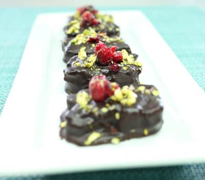 Pistachio Chewy Chocolate Bites. Recipe By Spork Foods