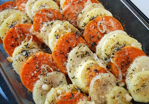 ROOT VEGETABLE TIAN. Recipe by Cooking Planit