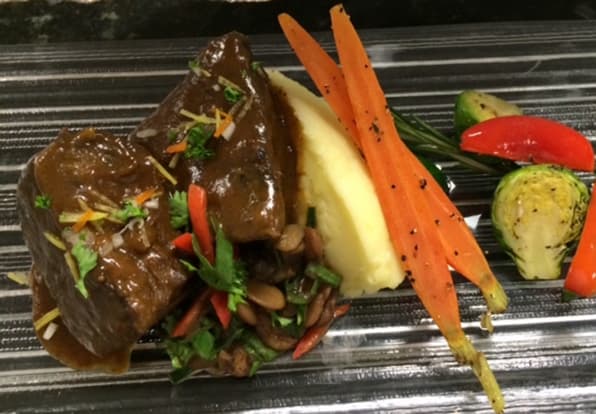 Classic and Hearty Winter Wonderful with Braised Beef Short Rib Gremolata (Osso Buco-Style) From The Legends Culinary Team At AT&T Stadium