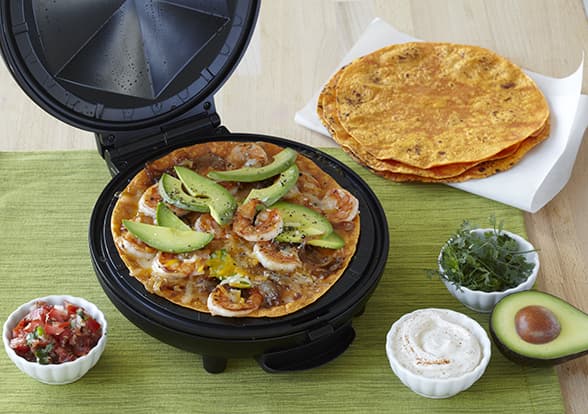 Chipotle Chicken Quesadilla with Lime Sour Cream