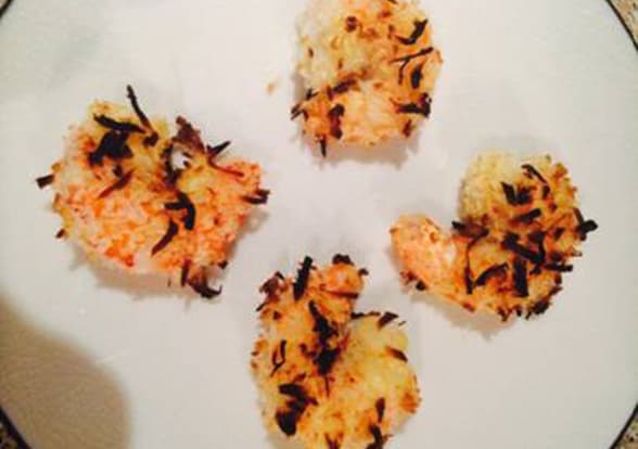 Coconut Shrimp with Sweet and Sour Dipping Sauce courtesy of Chef George Duran