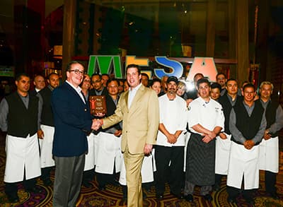 Jean Pierre Francois and Brian Burton with Mesa Grill staff. Photo 2
