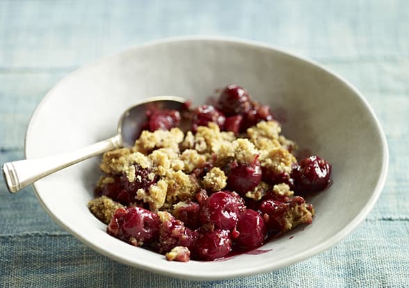 Three Sisters Garden & Tart Cherry Pecan Crisp by Prairie Grass Cafe