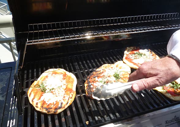 Grilled Gulf Shrimp Pizza by Chef John Ash