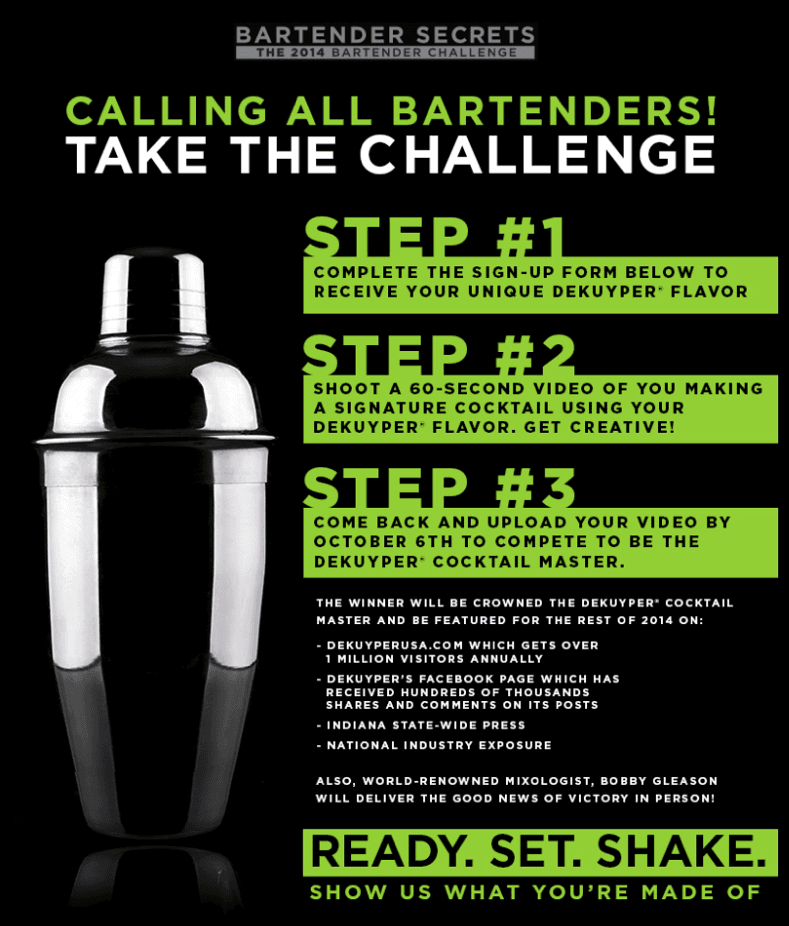 DeKuyper Bartender Challenge!