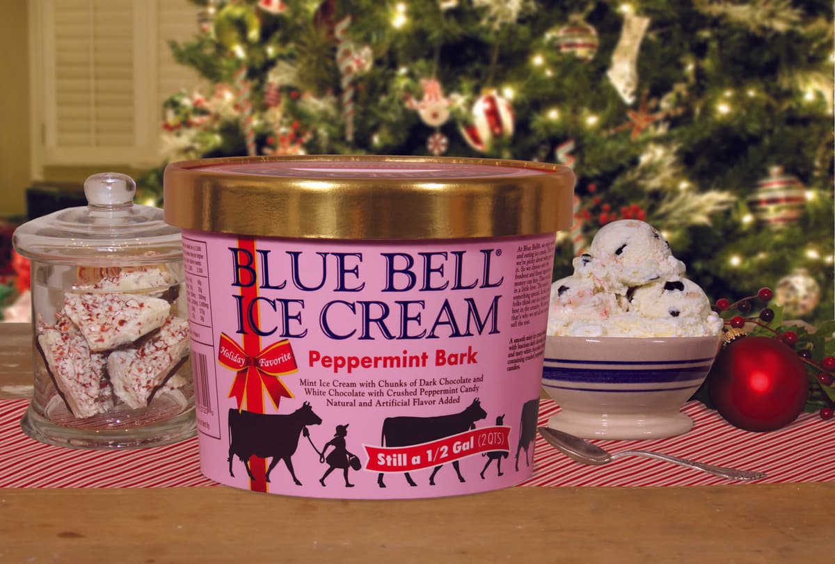 Blue Bell introduces new Holiday Favorite, Peppermint Bark Ice Cream