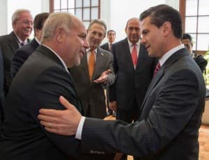 President Pena Nieto Greets Rob Sands
