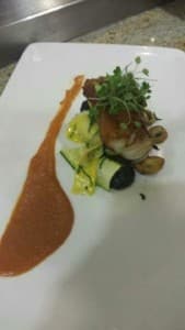 Final dish by Chef Drew Ward