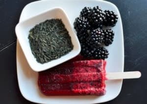 Blackberry green tea popcicles ingredients