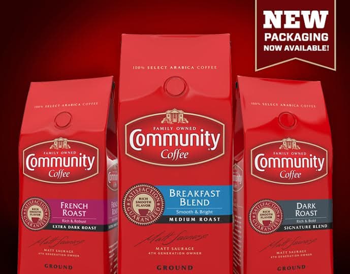 Community Coffee New Packaging
