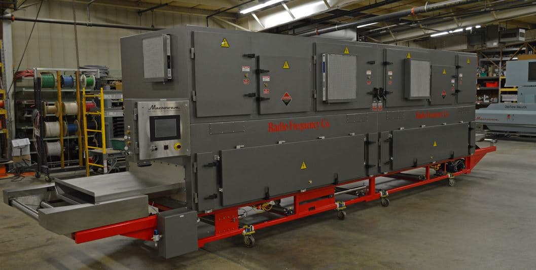 Radio Frequency Company delivers its first Macrowave(tm) Double Bantam Post-Baking Dryer