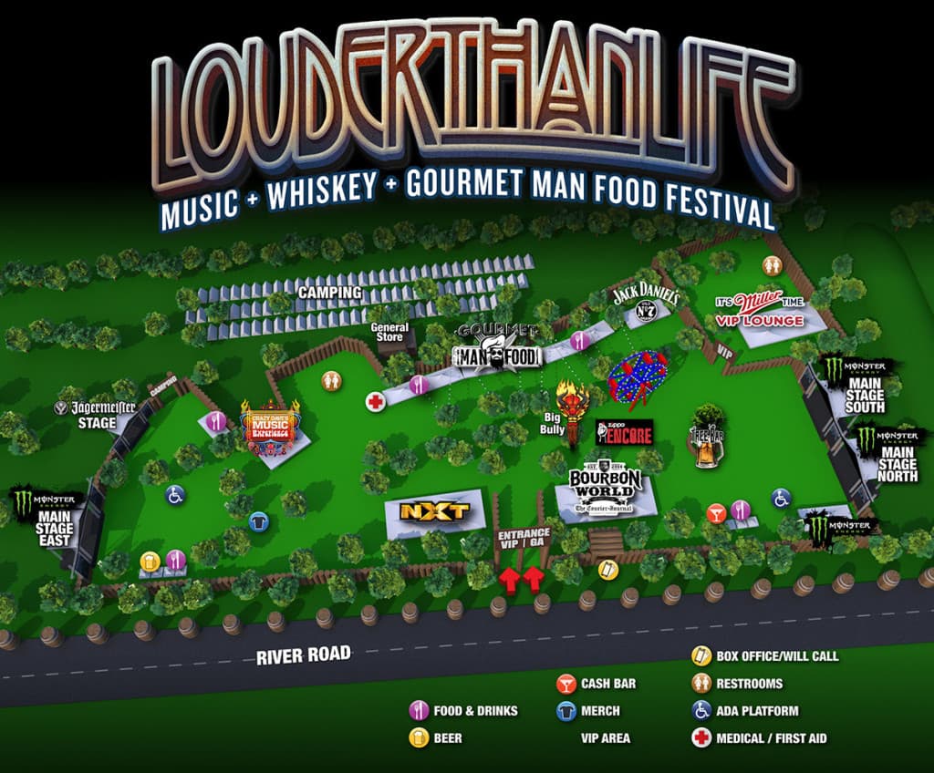 louder than life map