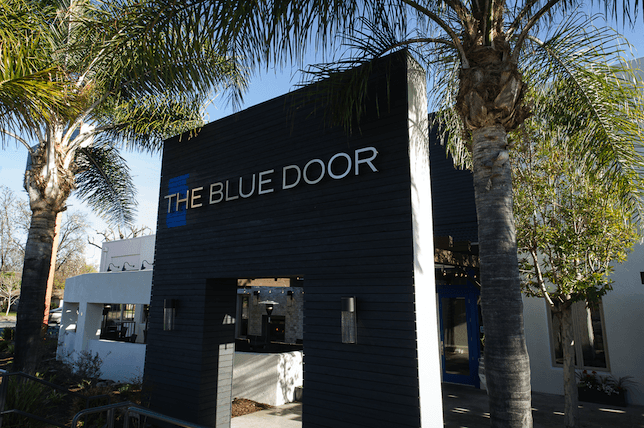 the blue door