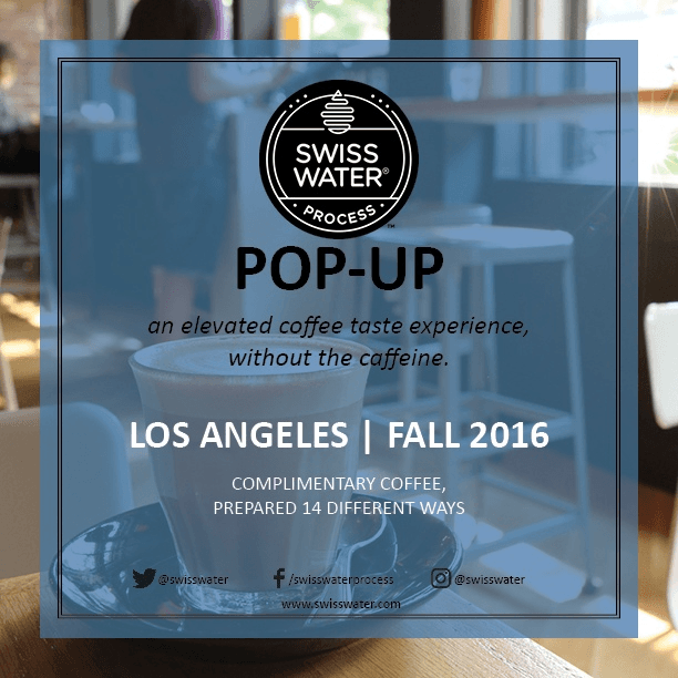 Swiss Water Pop-UP