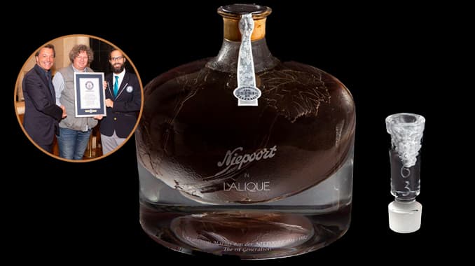 The Niepoort in LALIQUE 1863 Decanter Achieves GUINNESS WORLD RECORDS Title