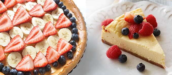 Mellissa’s – All American Strawberry, Banana and Blueberry Cheesecake
