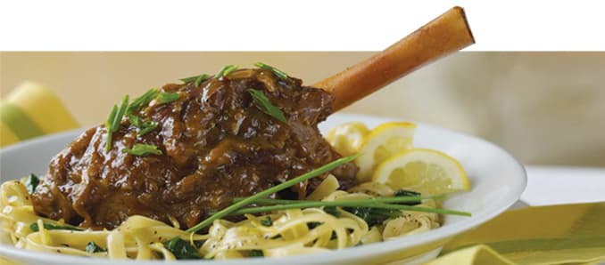 American Lamb – Lemon Braised Lamb Shanks