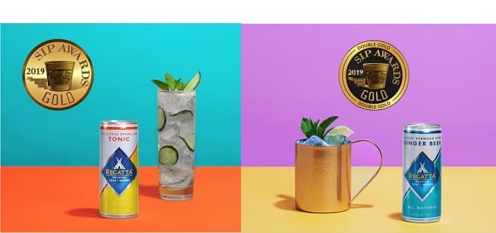 Regatta Craft Mixers Win Double Gold & Gold at Prestigious 2019 SIP Awards