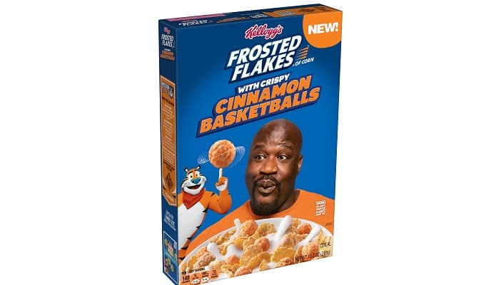Shaquille O'Neal joins Tony The Tiger® at Center Court with Kellogg's Frosted Flakes' First-of-its-Kind Cereal Slam Dunk