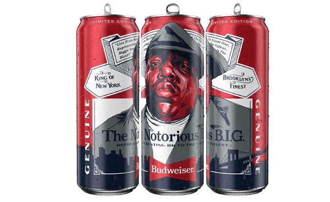 Budweiser Introduces Limited-Edition Notorious B.I.G. Cans in Partnership with Christopher Wallace Estate