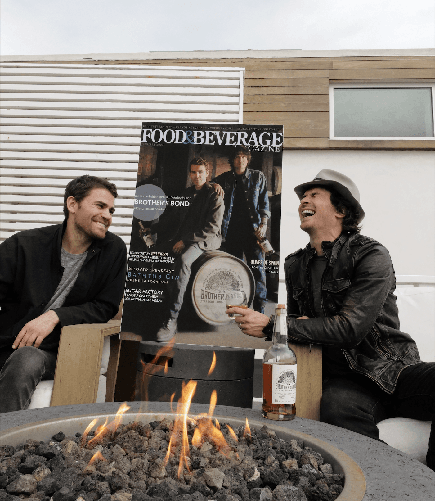 Ian Somerhalder & Paul Wesley Celebrate their Food & Beverage Magazine January 2022 Issue Cover