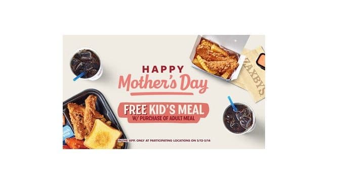 Zaxby’s treats Moms with free in-app kid’s meal for Mother’s Day