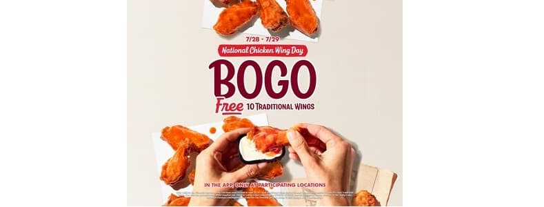 Zaxby's celebrates National Chicken Wing Day with free bone-in wings